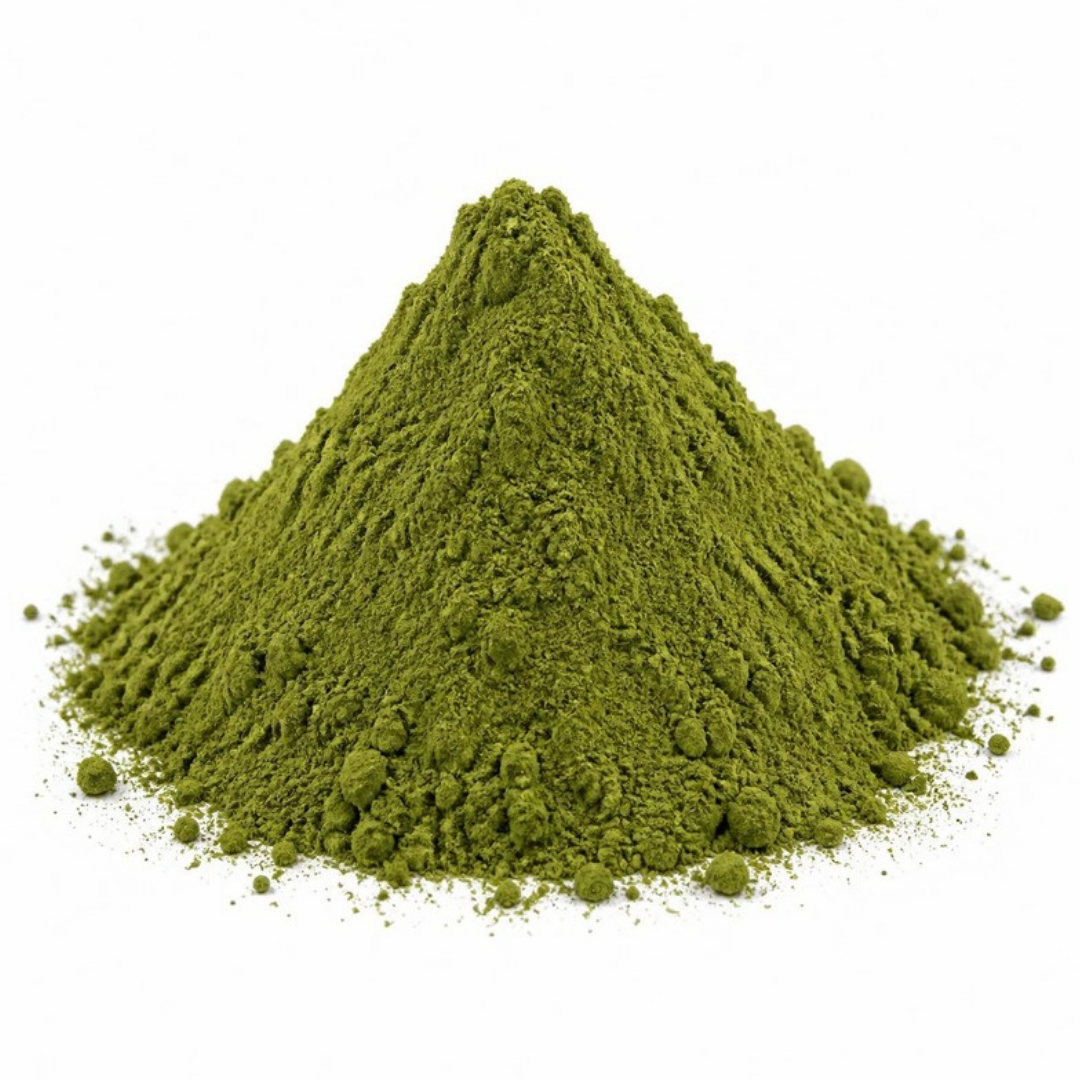 Té Matcha origen japonés en polvo en forma de montaña