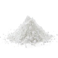 Citrato de Magnesio Liposomal en polvo blanco - montaña de polvo sobre fondo blanco